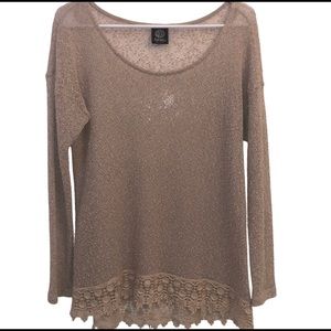 💥4/$20💥 Bobeau Crochet Knit Top